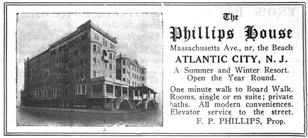 1917 ad for the Phillips House