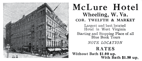 1917 ad for the McLure Hotel