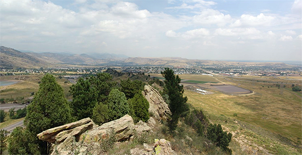 View north from the summit of the Hogback