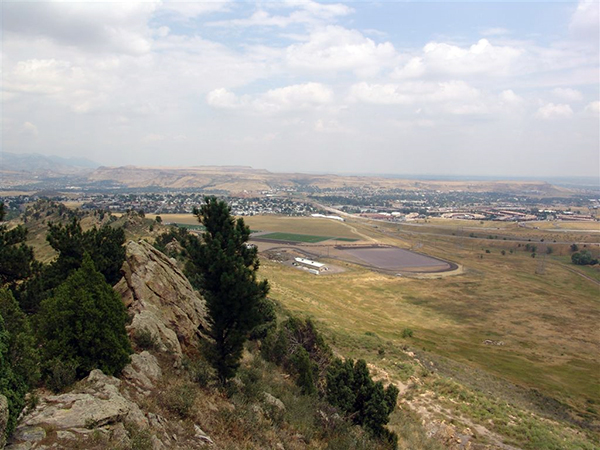 View northeast from the summit of the Hogback