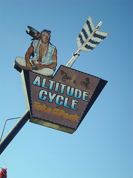Old sign from the Ute Trading Post