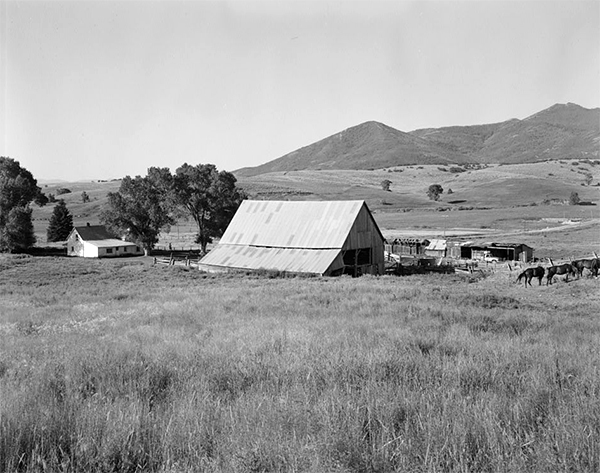Looking west at the former Henry Cluff Ranch