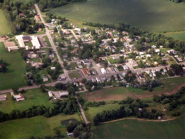 Aerial view of Kirkersville