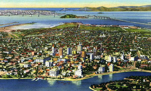 Oakland and the Bay Bridge