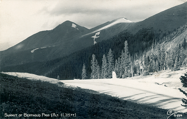 Looking west from the summit of Berthoud Pass
