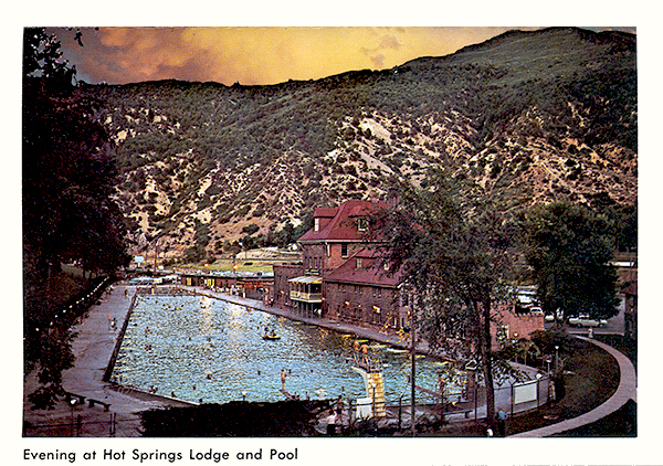 Hot Springs Pool at Night