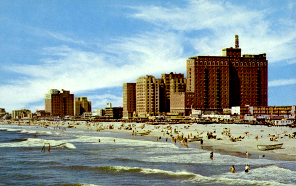 The beach at Atlantic City