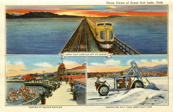 Great Salt Lake Railroad Causeway