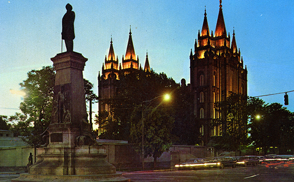 Brigham Young Monument and Mormon Temple