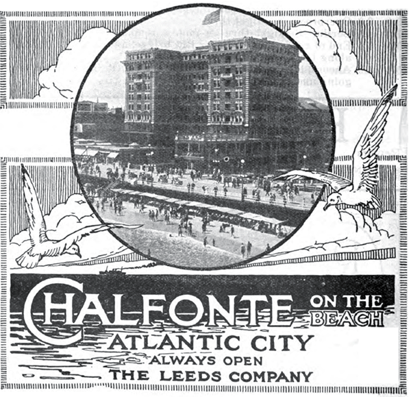 1917 ad for the Chalfonte Hotel