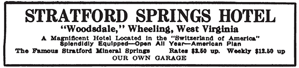 1917 ad for the Stafford Springs Hotel