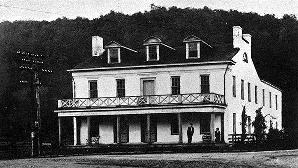 John Kennedy Lacock Photograph from Robert Bruce's <i>The National Road</i>: Close view of the Clarysville Hotel, as it stands today on the Old Pike, about nine miles west of Cumberland.