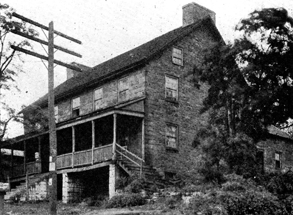 John Kennedy Lacock Photograph from Robert Bruce's <i>The National Road</i>: The famous Searight house, at a prominent cross-road six miles west of Uniontown.