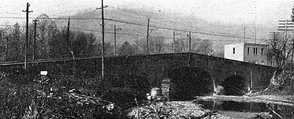 John Kennedy Lacock Photograph from Robert Bruce's <i>The National Road</i>: Three-arched stone bridge over Little Wheeling Creek at Elm Grove, W. Va., about five miles east of Wheeling.