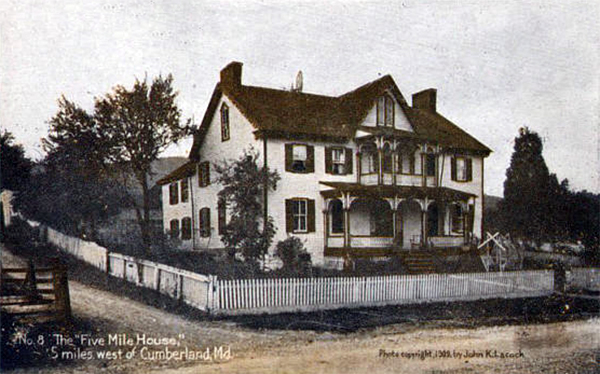 John Kennedy Lacock Cumberland Road Postcard #A & #8: Five Mile House