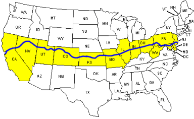 Map Of Interstate 40 - Blisse Clemence