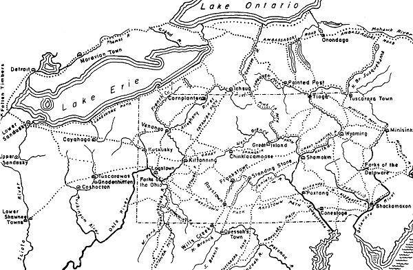 Map of Native footpaths