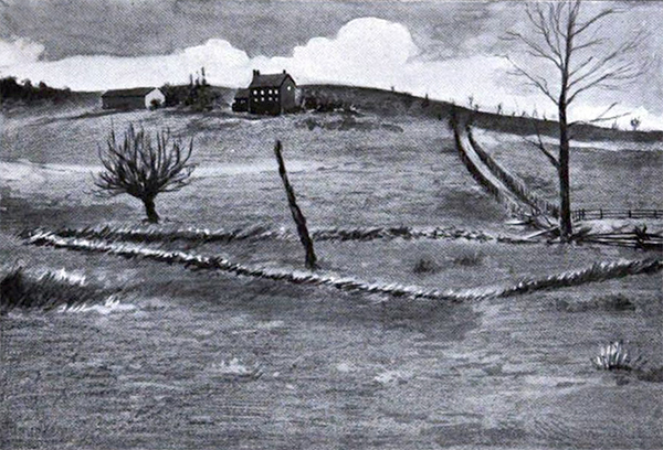 Fort Necessity, 1903 (Mount Washington Tavern in the distance)