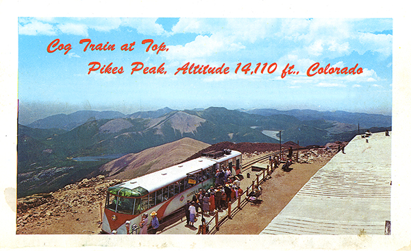 Cog Train at the Summit of Pikes Peak