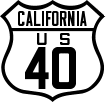 Route 40 Shield - <a href="page.asp?n=1450">California</a>