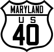 Route 40 Shield - <a href="page.asp?n=1439">Maryland</a>