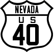 Route 40 Shield - <a href="page.asp?n=1449">Nevada</a>