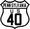 Route 40 Shield - <a href="page.asp?n=1440">Pennsylvania</a>
