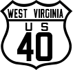 Route 40 Shield - <a href="page.asp?n=1441">West Virginia</a>